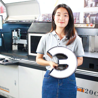 ET20C アルミニウムとステンレス鋼のV切断フレンズノッチ用のチャネルレター折りたたみ機械